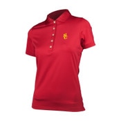 USC Trojans Women's Peter Millar SC Interlock Performance Polo
